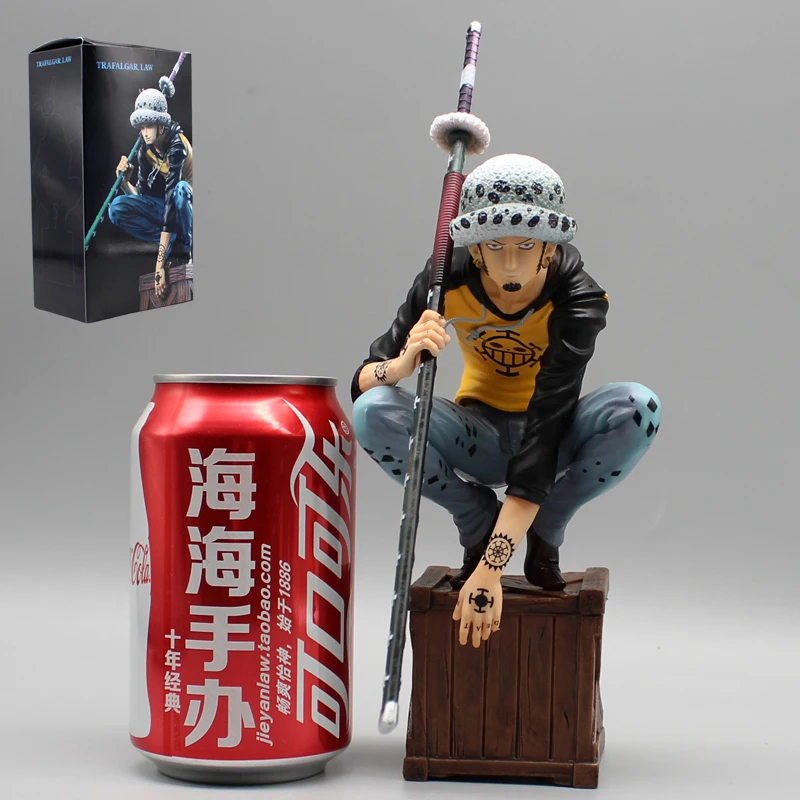 Figurines d'anime ONE PIECE Trafalgar D. Figurines d'action de la loi de l'eau, pays Wano, une pièce, modèle en PVC, jouets de collection, beurre, cadeaux, 21cm