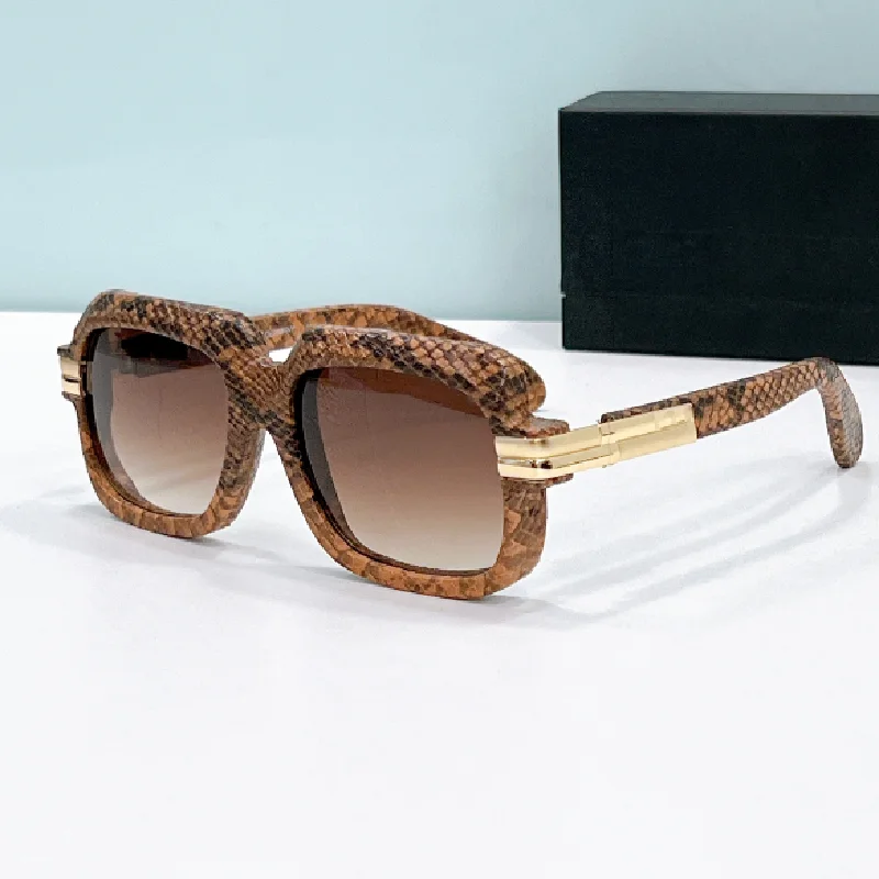 

Acetate fiber snake skin square sunglasses for women, retro brand glasses for men and women, sun visors MOD6073