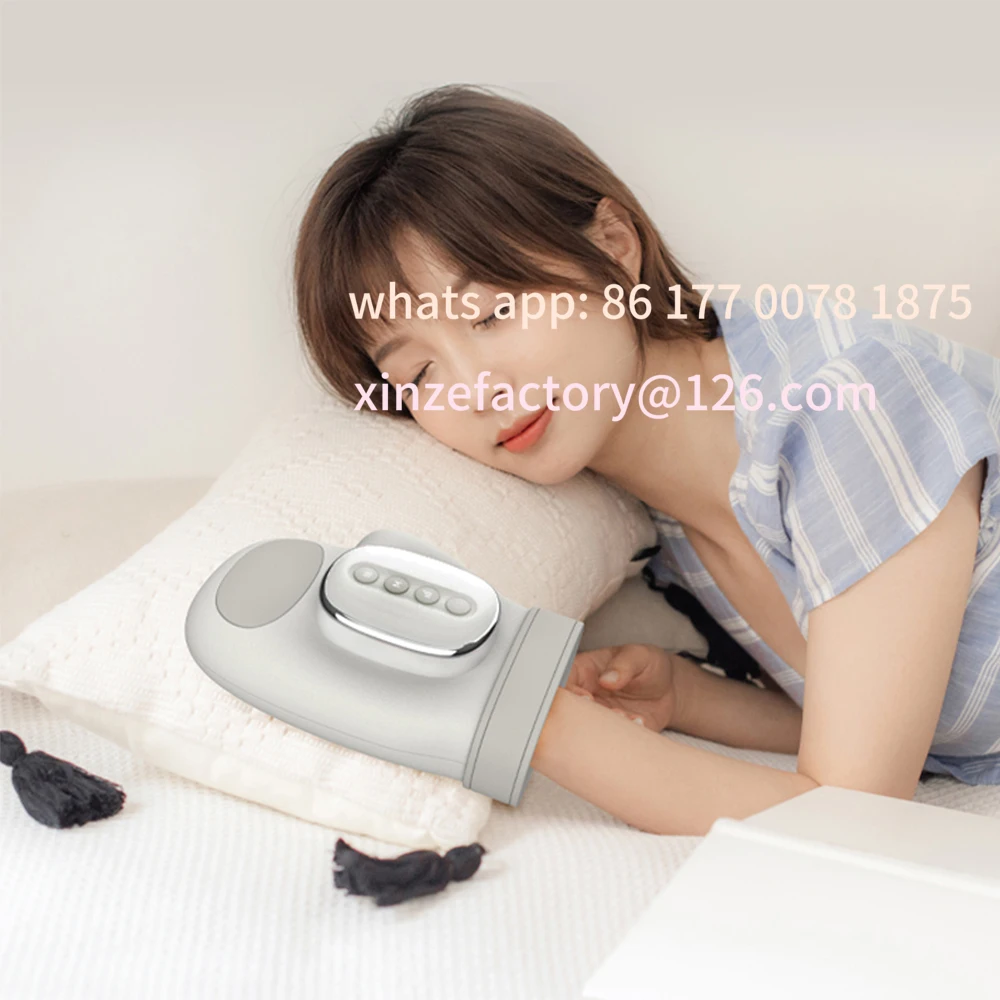 

Настраиваемый электрический массажер для рук, беспроводной массажер для рук с вибрацией и тепловым сжатием воздуха, массажер для пальцев от артрита