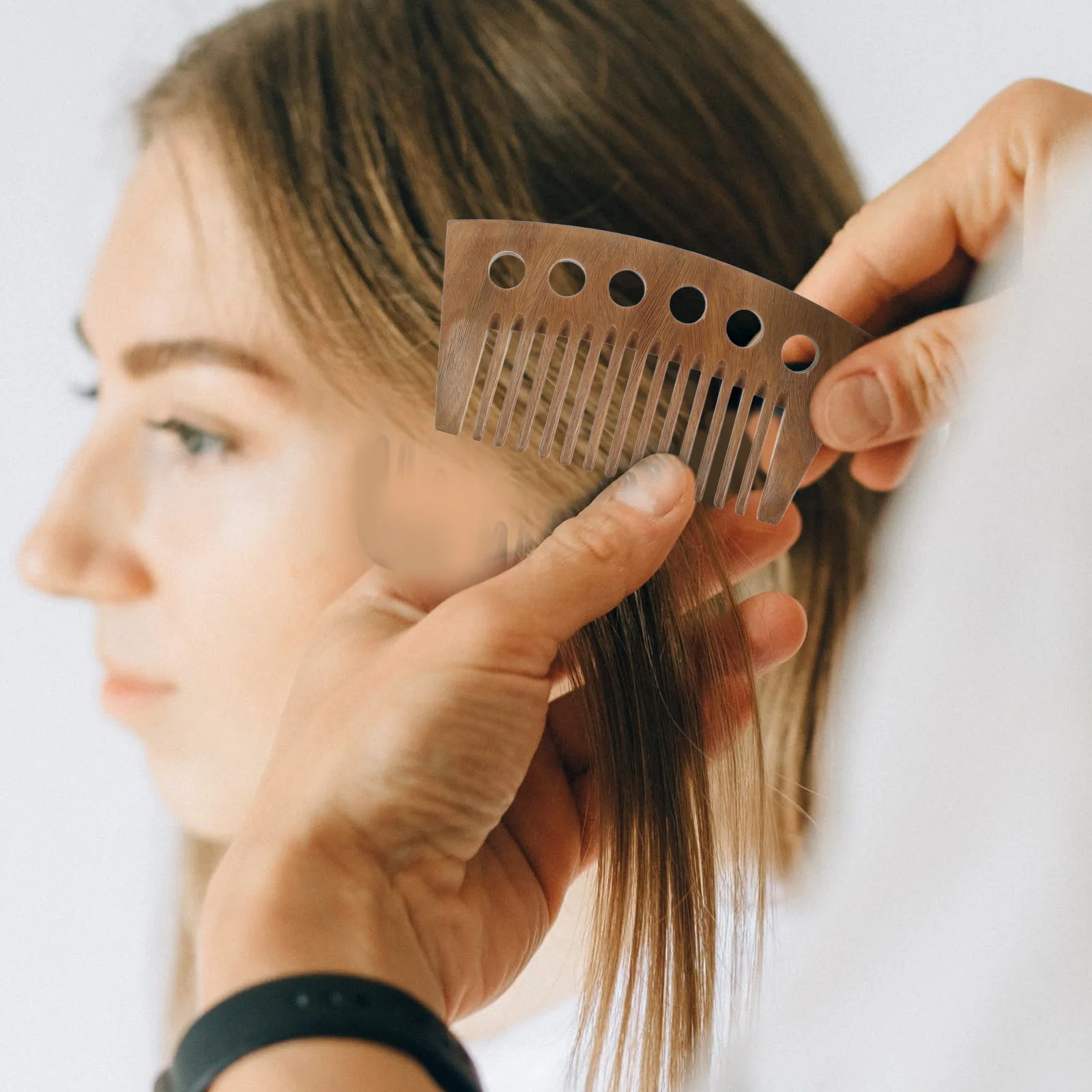 

Natural Sandalwood Wide Tooth Comb Anti Static Hair Massage Tool for Curly Hair Men Women Comb for Curls Sandalwood Combs