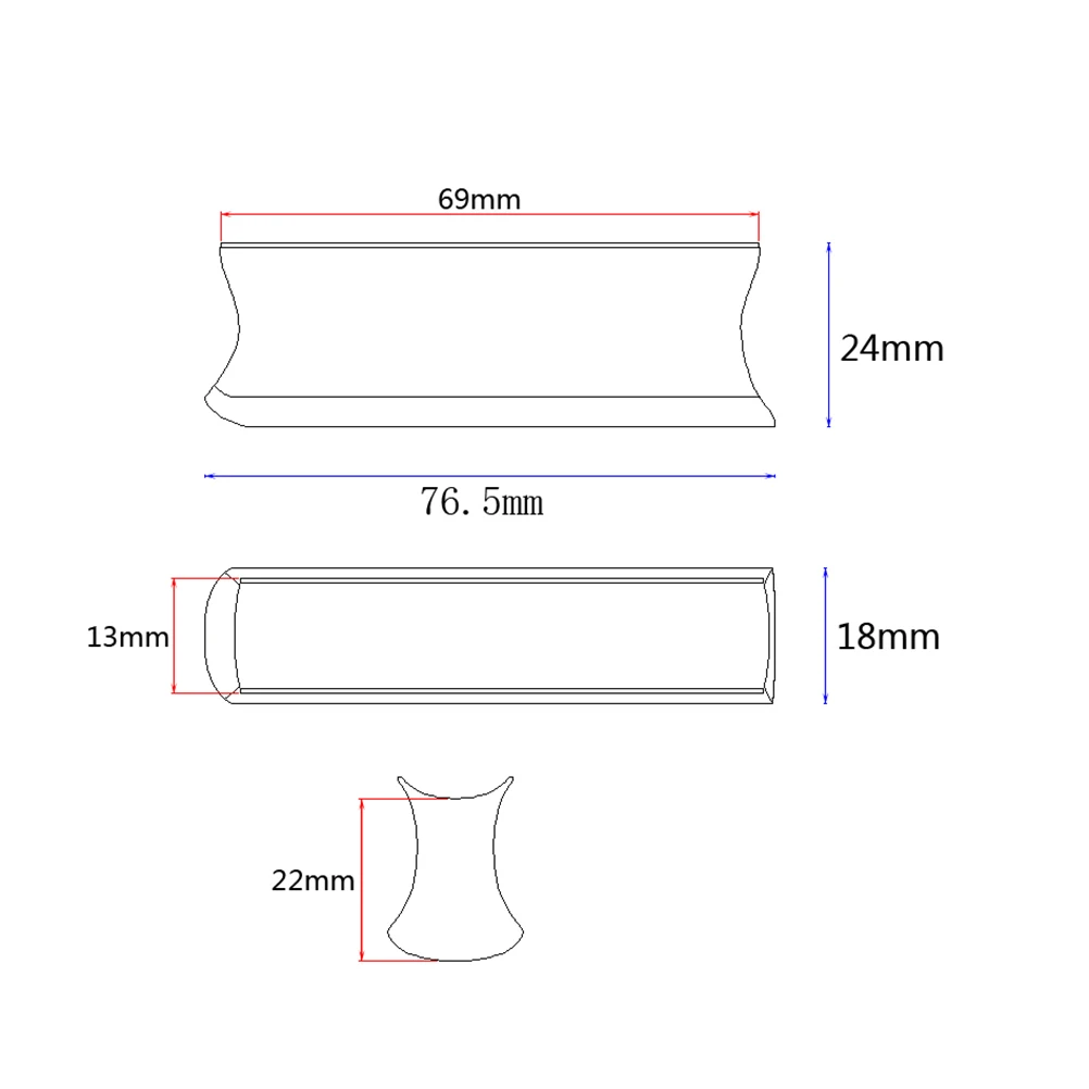 

Stainless Steel Hawaii Guitar Slide Bar Lap Steel Ergonomic Design Cutaway Ends Semi- For String Movement