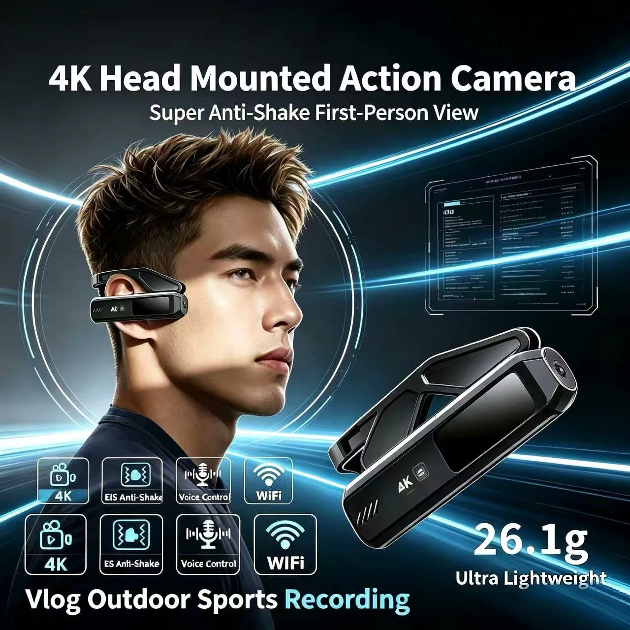 videocamera-d'azione-4k-montata-sulla-testa-eis-anti-vibrazione-wifi-controllo-vocale-261-g-ultra-leggera-per-vlog-sportivi-in-prima-persona-all'aperto