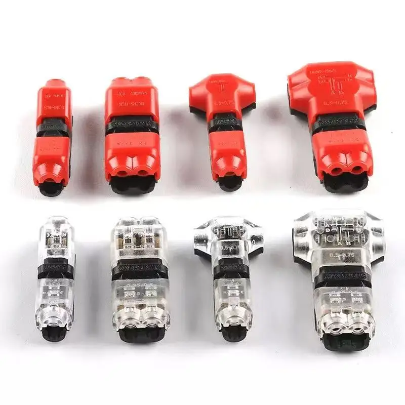 20PCS I/T type 1 Pin 2pin  Splice Lock Wire Connector for Terminals Crimp 24-18AWG LED Strip Car Audio Cable