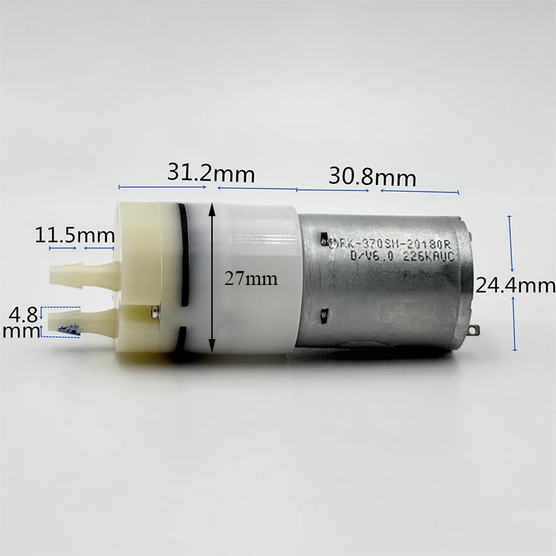 

Миниатюрный самовсасывающий диафрагменный насос JSB370-6B DC 5V 6V для воды, DIY дозатор, насос для чайного столика
