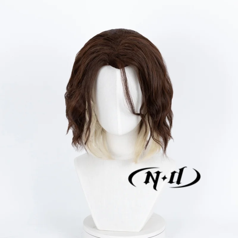 ND Viktor Cosplay Long Hair Wigs Arcane League of Legends Hair Wigs Heat Resistant Synthetic for Comic Con Coser Costume Party