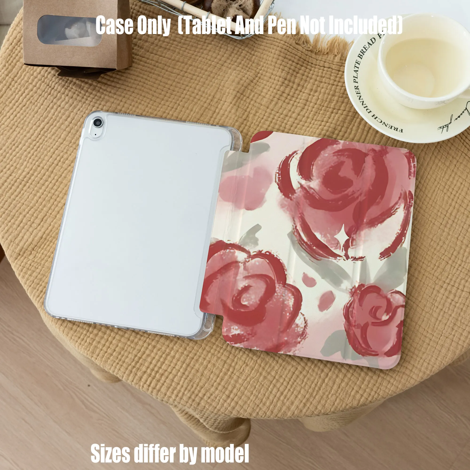 Slim Fit Premium TPU Tablet Cover, Shockproof Durable Lightweight Protective Case for iPad Samsung Huawei Honor Redmi Xiaomi