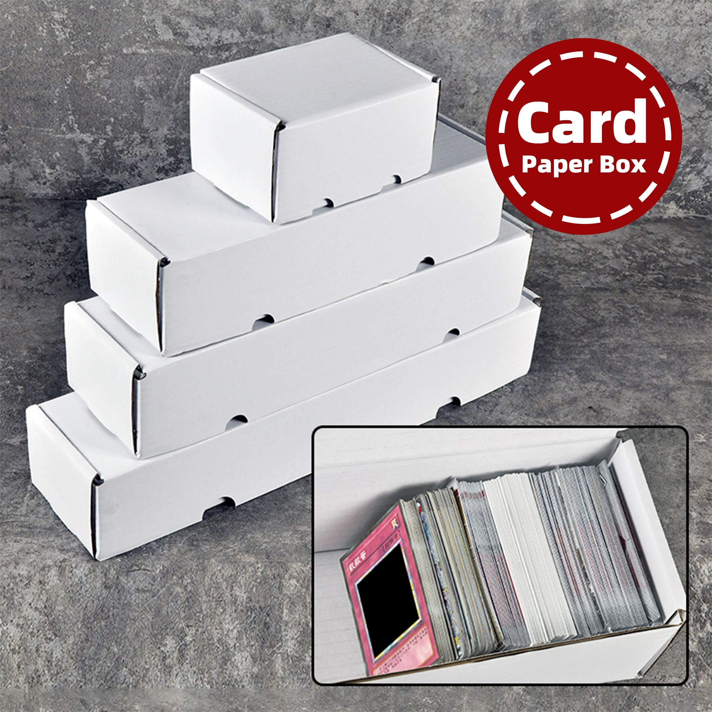 Caja de Cartón para Almacenamiento de Tarjetas de Pokémon, NBA, PTCG, MTG, NFL, NHL, Panini, Topps, One Piece, F1, MLB, WWE, Fútbol