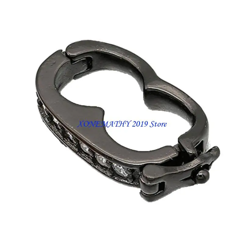 

F42F Necklace Shortener Enhancer Interchangeable Bail Clasp Peanut Shortener Clasp