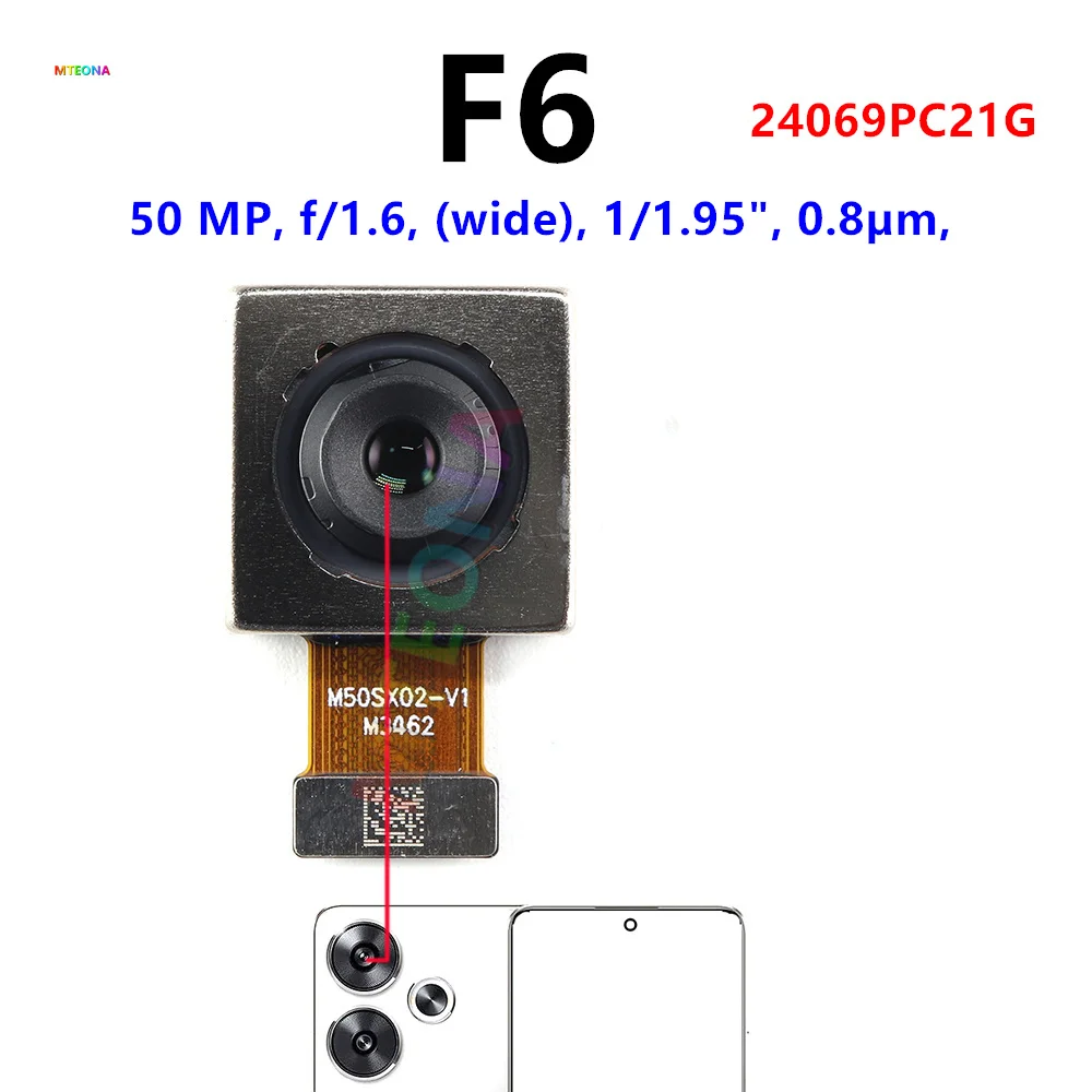 Rear Front Camera For Xiaomi Poco F6 / F6 Pro Frontal Selfie