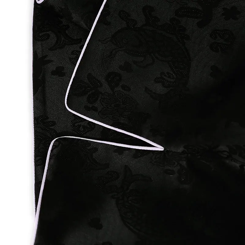 قميص BirdTree-35% حرير 65% صوف أنيق، جاكار نسائي برقبة دائرية، بلوزة فضفاضة مرقعة للتنقل الرجعية، خريف 2025 جديد T5O832CC #6