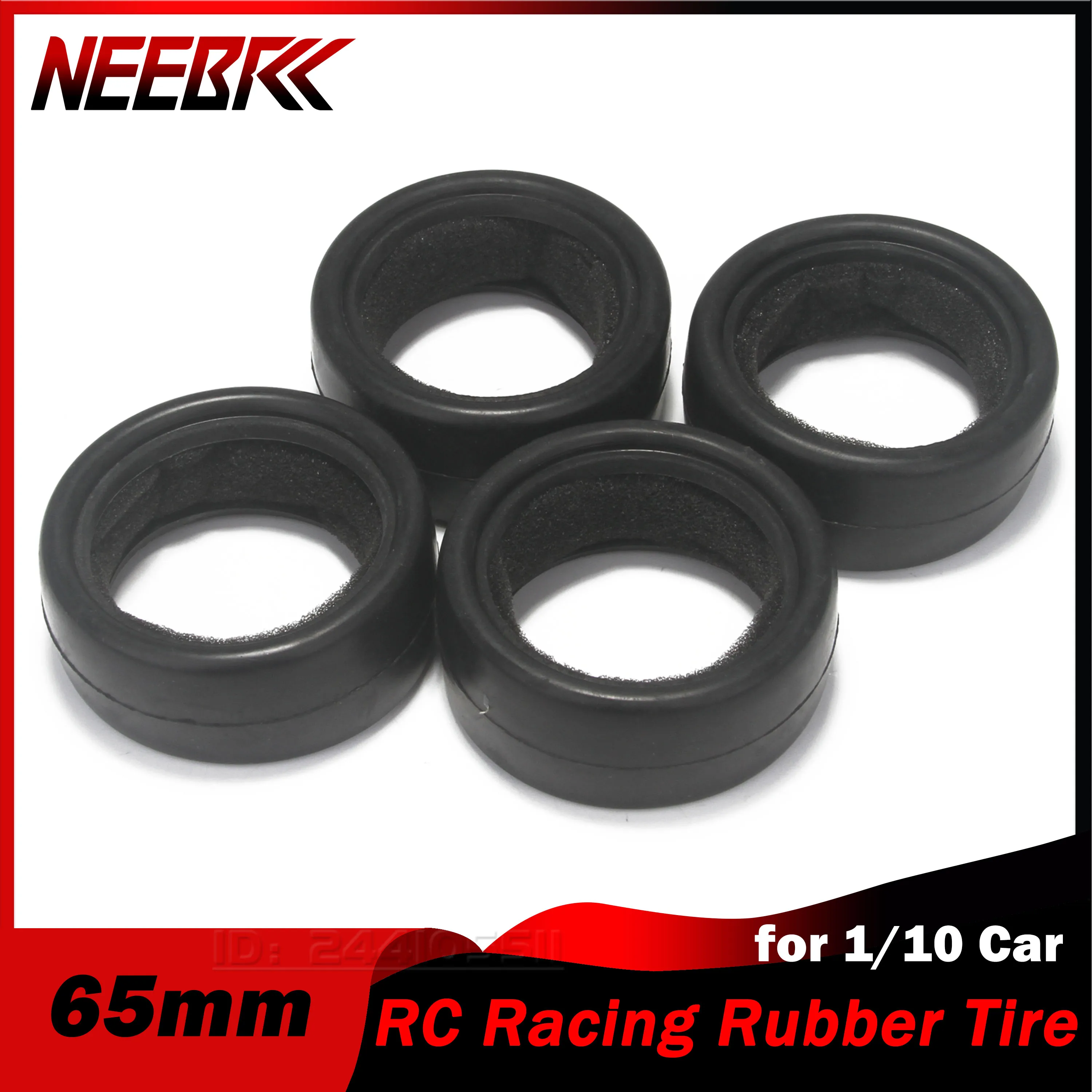 

4PCS 65mm RC On-road Car Rubber Tire Wheel Soft Tyre Skin Sponge Liner for 1/10 Drift Traxxas Tamiya HPI Kyosho Racing Toy Part