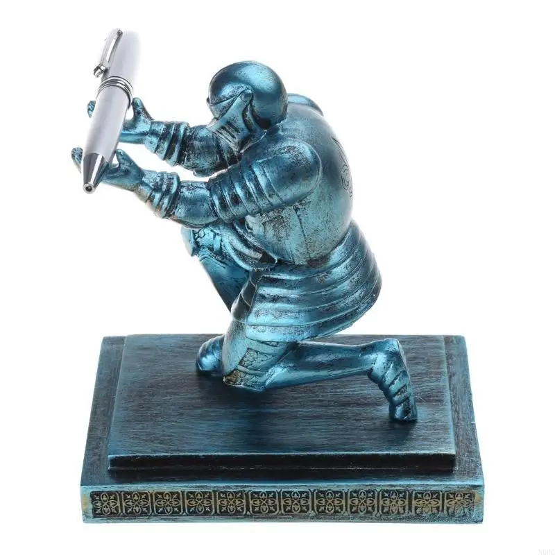 

Стойка для выставки товаров из смолы для ручек Knight Держатель для ручек Подставка для дисплея Перьевая ручка Dip Pen N0HC