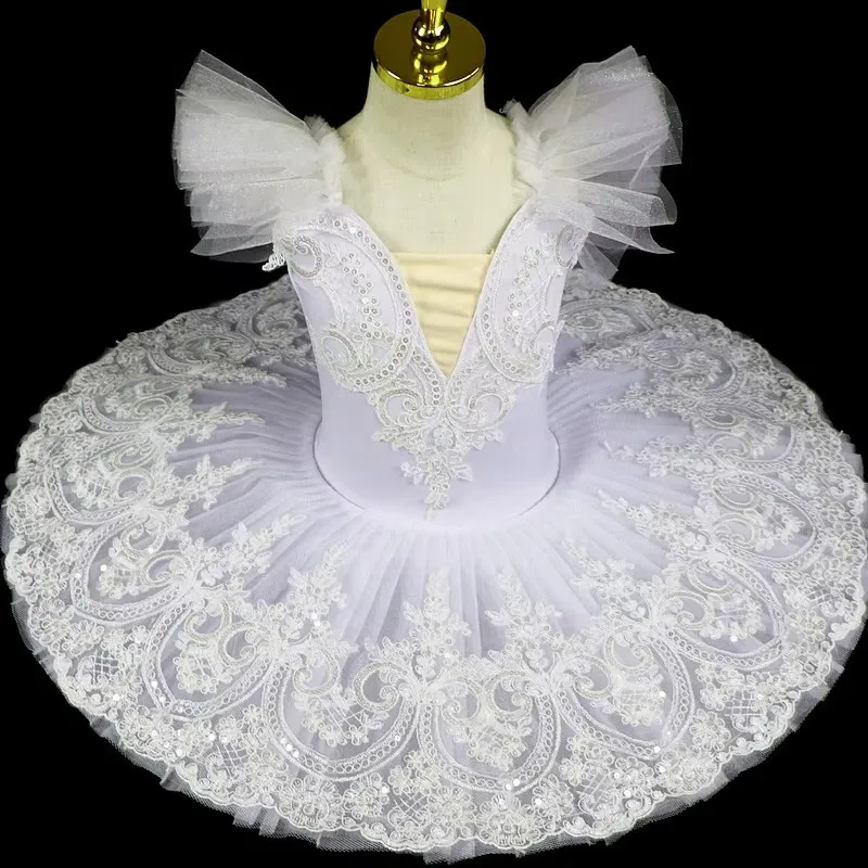 Children's ballet skirt performance Dress Girls' professional Swan Lake dance performance dress children's pengpeng skirt Tutu