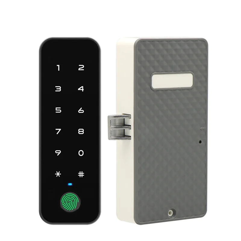 News Tuya Bluetooth Smart Wood Cabinet Fingerprint Electronic Lock App Remote Control For Furniture Drawer Locker