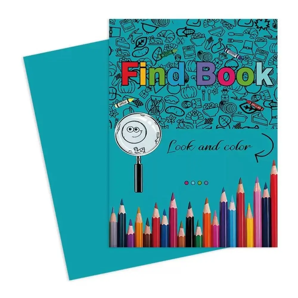 Livro profissional de aparência e cor, enchimento de cores, papel grosso, livro para colorir, papelaria, desenho, livro de atividades para colorir