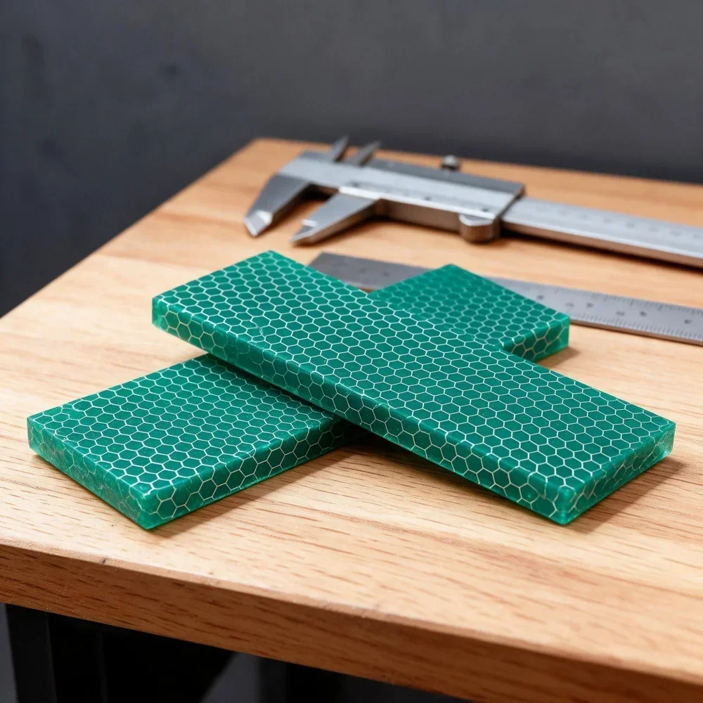 4 Models 120X40X8MM Snake Skin Honeycomb Texture Handle Patch 1 Piece DIY Handle Resin Board & Reinforcement Material