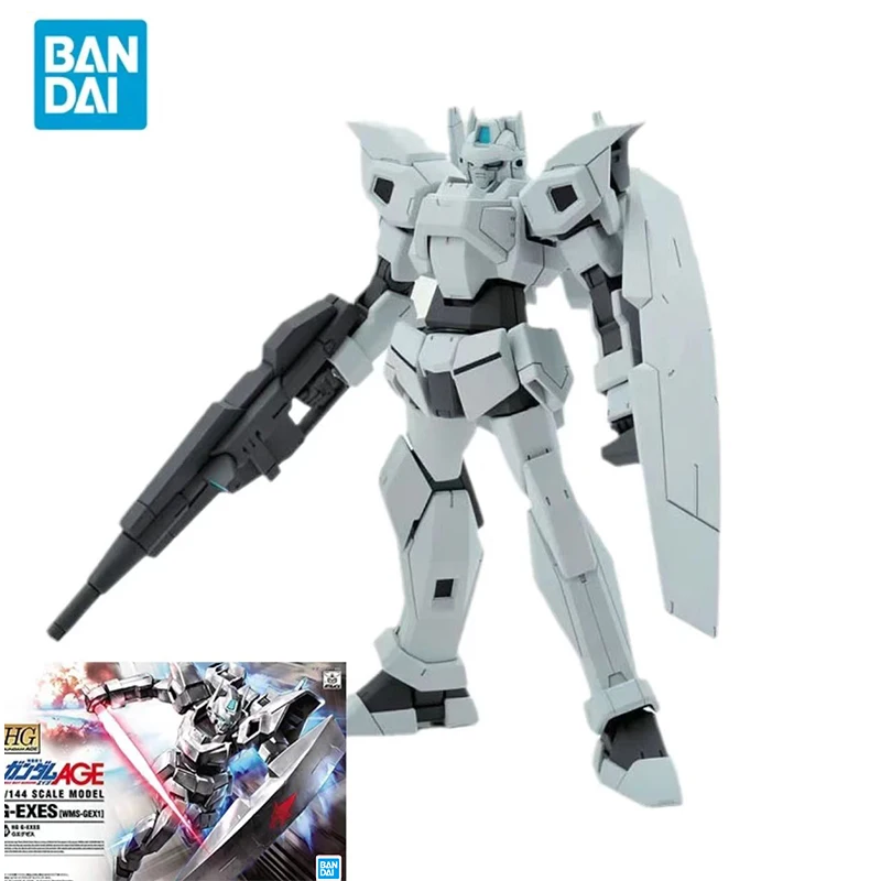 

Bandai Original GUNDAM Anime Model HG Series 1/144 G-EXES WMS-GEX1 Action Figure Assembly Model Kit Gift Toy Collection for Kids