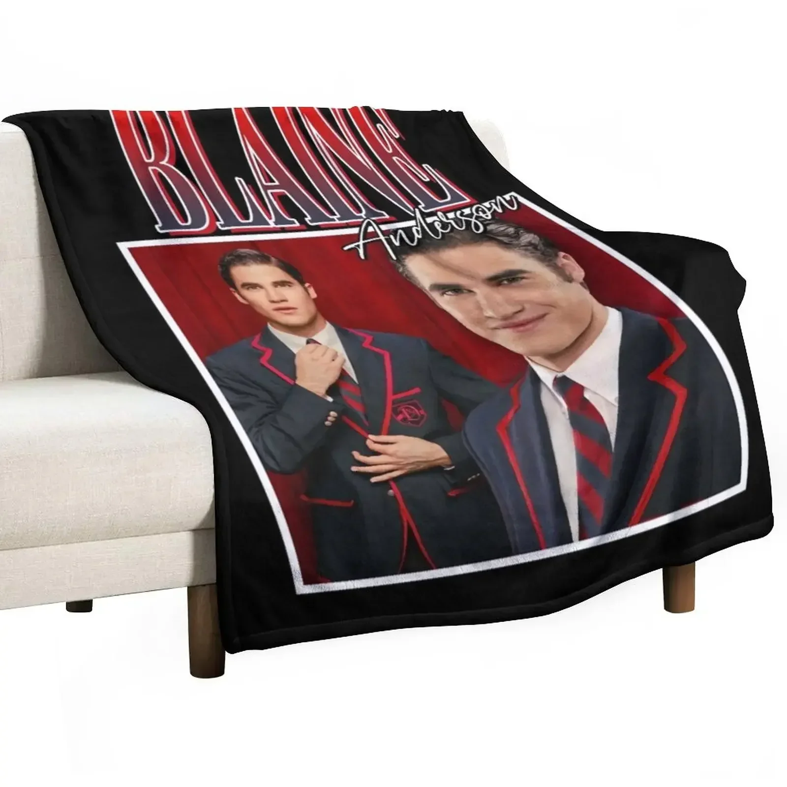 

Blaine Anderson Throw Blanket for babies Plaid Plaid on the sofa Blankets