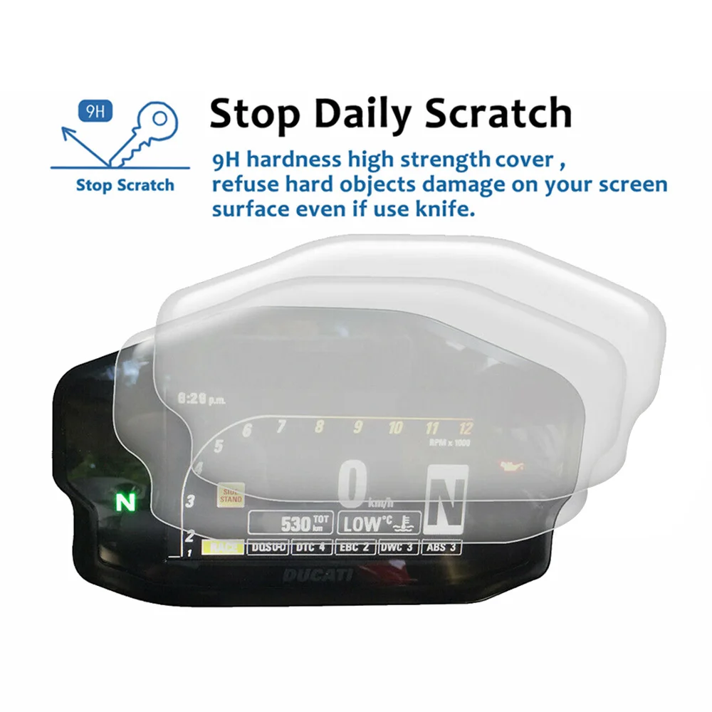 

Подходит для Ducati Panigale 899 959 1199 1299, мотоциклетный кластер, защитная пленка от царапин, приборная панель, экран спидометра P