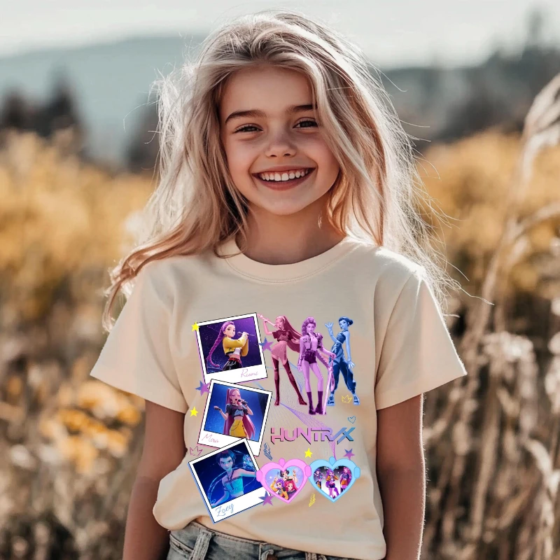 قميص Huntrix Kpop Demon Hunters، قميص Huntrix، قميص Mira Rumi Joey، Demon Hunter Merch، هدية لمحبي Kpop، قميص فيلم Kpop #1