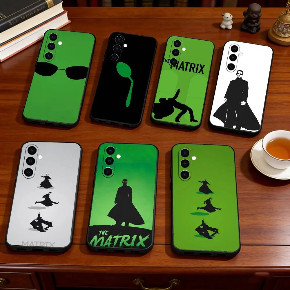 

The Matrix Phone Case For Samsung Galaxy A73,A72,A71,A70,A53,A52,A51,Soft Silicone Black Cover