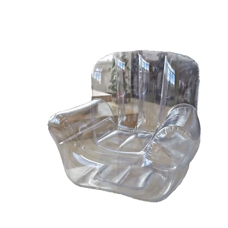 

Disposable Transparent Art Inflatable Sofa Single Seat Chair Shooting Props