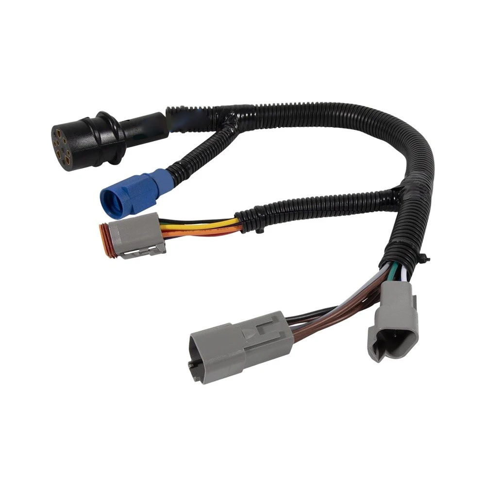 For Boat Engine Retrofit Engine Adapter Harness Boat Engine Adapter Black Insulation Cover Marine-Grade PVC Insulation