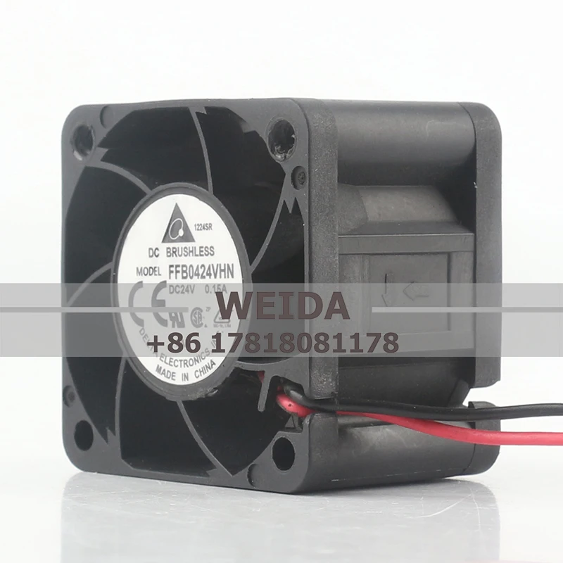 Delta 24V 0.15A 4028 AC EC maglev frequency converter Large air volume ball FFB0424VHN 4CM cooling fan