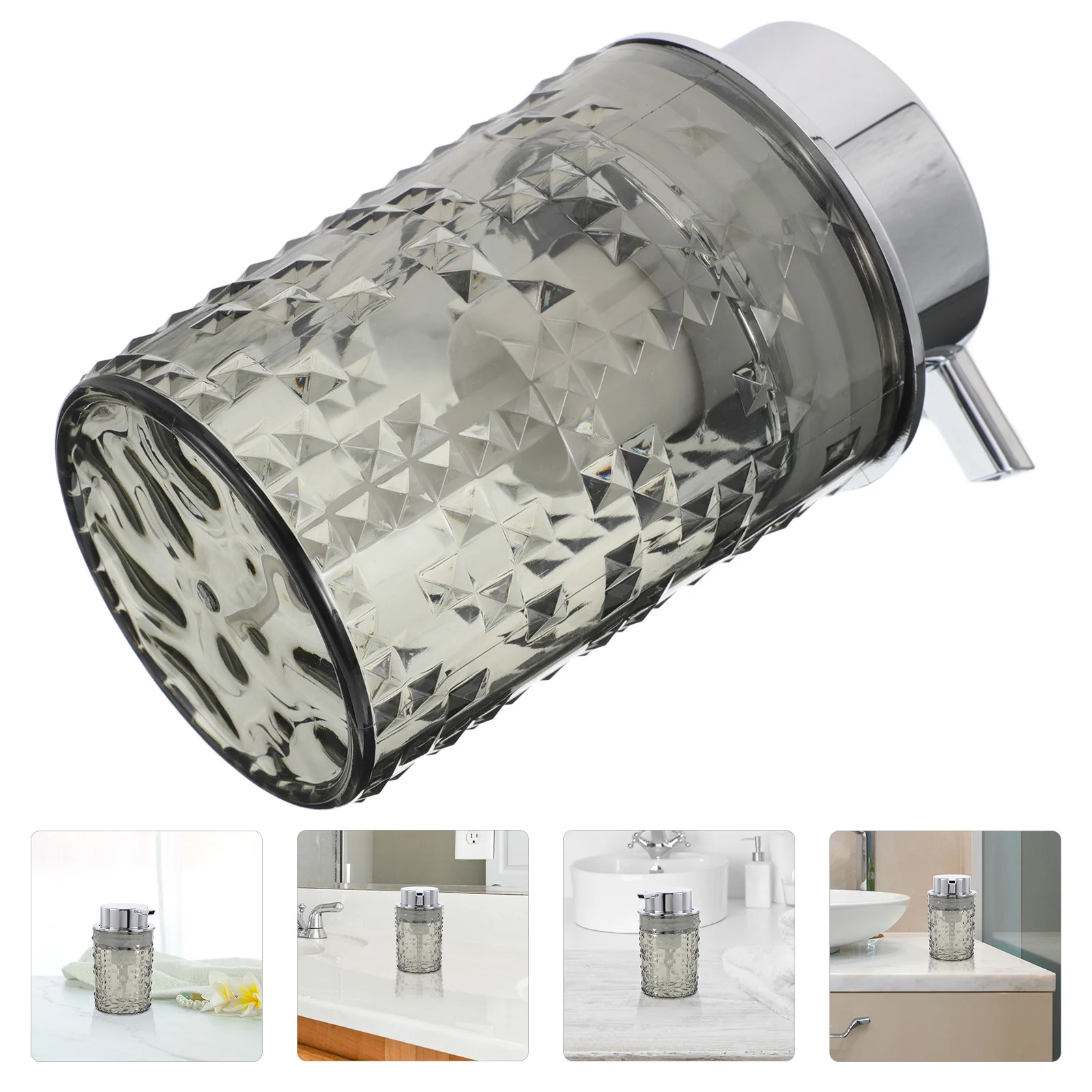 

Clear Foaming Hand Soap Dispenser Refillable Glass Bottle Bathroom Kitchen Pump Bottle for Face Wash Hand Body Wash Foam