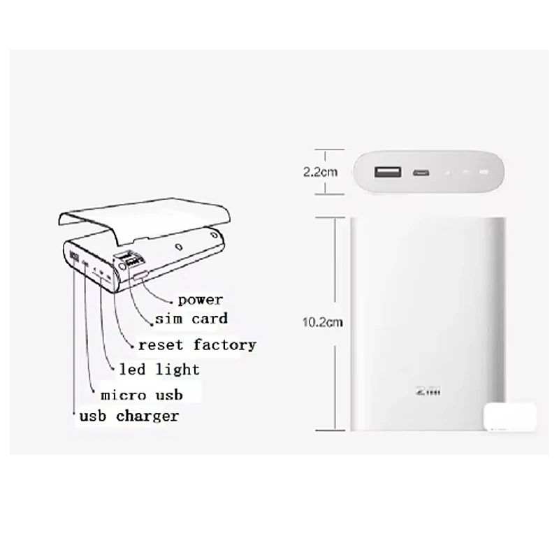 USED Router WIFI 4G MF855 4G Network WIFI Multi-User Hotspot Sharing 5000MAH Power Bank For ZMI