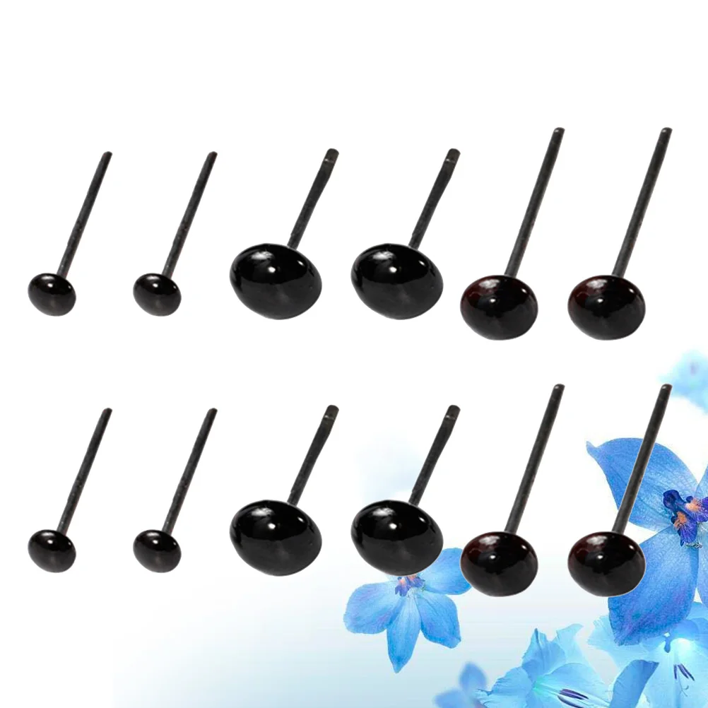 

150 Pairs DIY Animal Eyes Black Eye Plastic Eye for DIY Scrapbooking Crafts Projects(Size 3mm+4mm+5mm, 50 Pairs for
