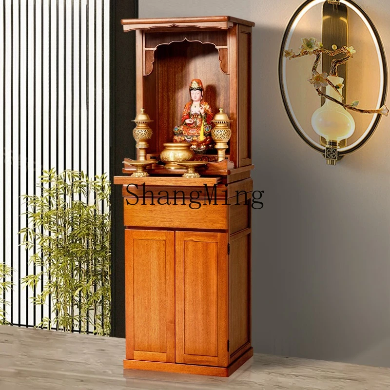 

ZYY Solid wood modern simple set of cabinets Household Buddhist niche vertical cabinet E****mical Buddhist cabinet