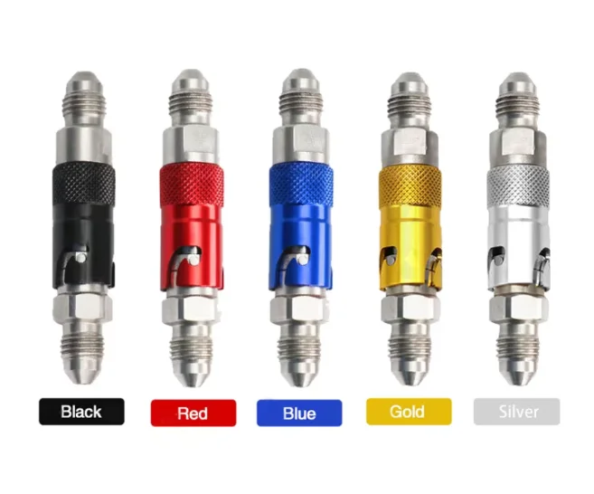 AN10 AN12 Universal Brake Line Quick Release Connect Adapter Aluminum Alloy Fitting for Oil Fuel Fluid Hose Black