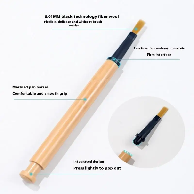 12Pcs/Set Disposable Nail Polish Brush Pen Can Replacement Head Brush Nail Brush Liquid Applicators Phototherapy Manicure Tools`