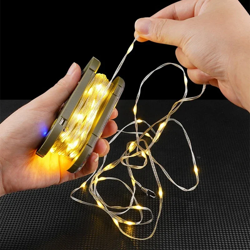 

Светодиодная лампа для кемпинга, водонепроницаемая полоса, атмосфера, длина 6,5 м, пригодный для вторичной переработки, световой пояс, уличная лампа для украшения сада, палатка, походная лампа