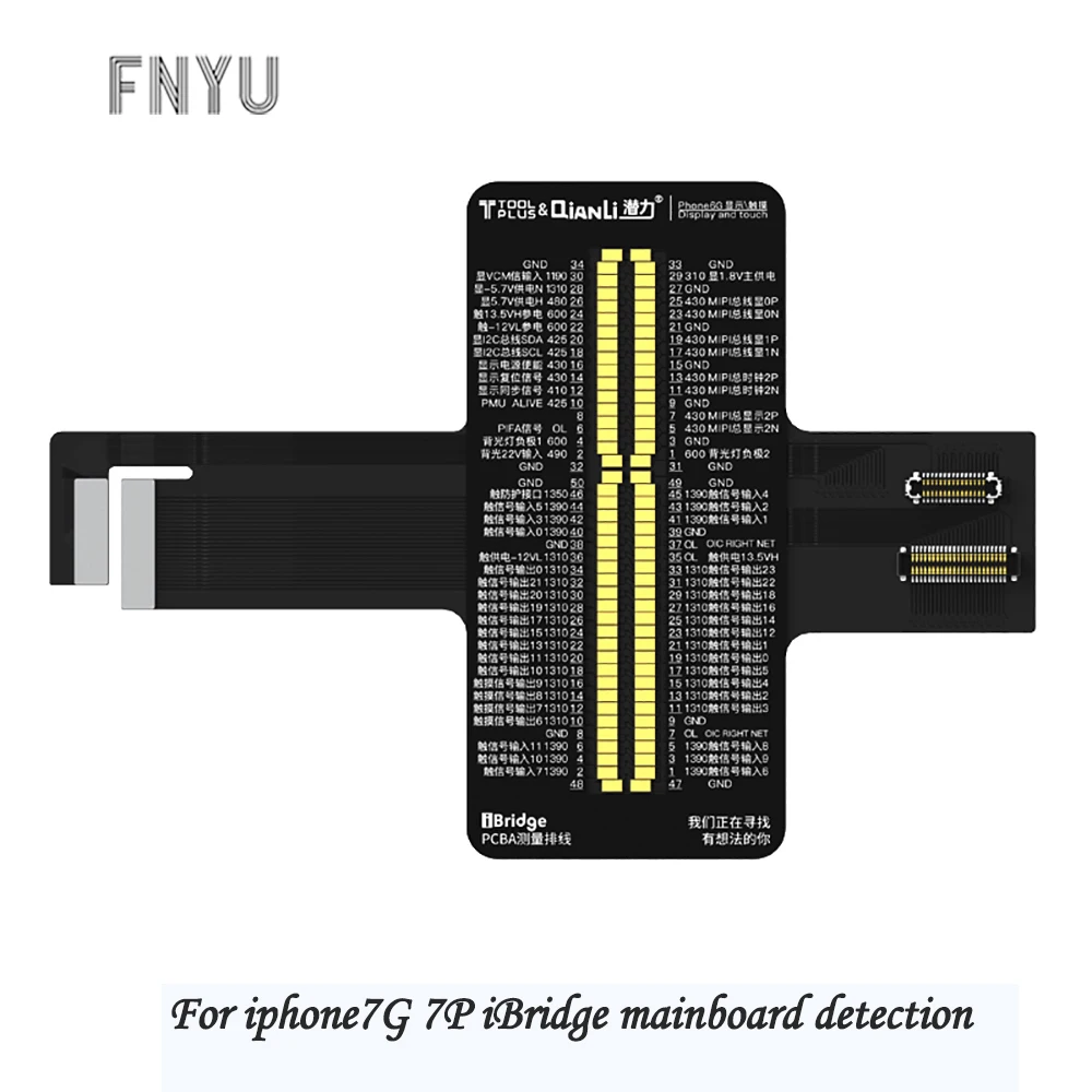 

QIANLI iBridge 7P 7G mainboard detection Cable FOR FRONT REAR CAMERA Tail plug display touch Mobile phone service tool