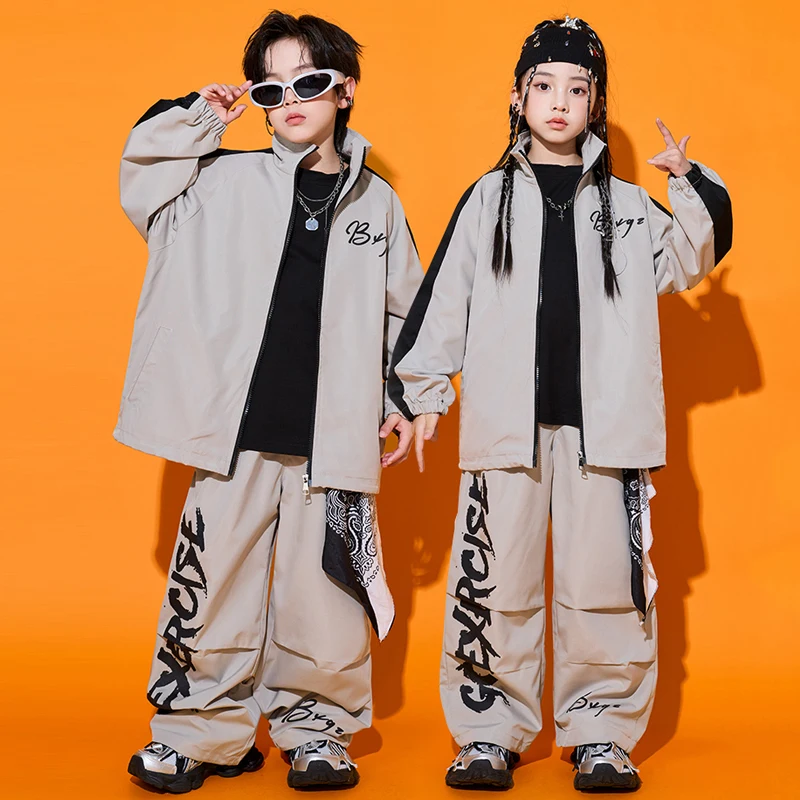 

Детская крутая одежда для уличных танцев, детская одежда в стиле хип-хоп, костюм для бальных танцев для мальчиков, костюмы для джазовых танцев для девочек, сценическая одежда SL14770