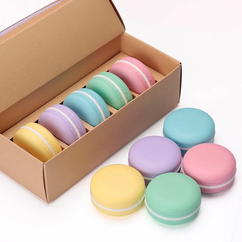 20sets Lip Balm 5 in 1 Macarons Lip Care Wholesale Vegan Cruelty Free Private Label Custom Moisturizing Hydrating Lip Oil