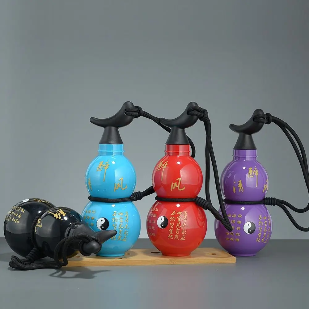 Gourd Shaped Outdoor Water Bottle Chinese Style Wu Kong Poratble Water Cup Hot Stamping Traditional Gourd Drink Bottle School