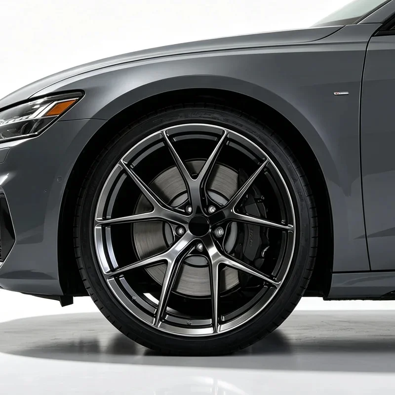 High Quality 5-Hole Multi Spoke Forged Aluminum Alloy Wheel Rims, Black Surface Custom Size 18-20 Inch, PCD 5x114.3 5x120 5x139.