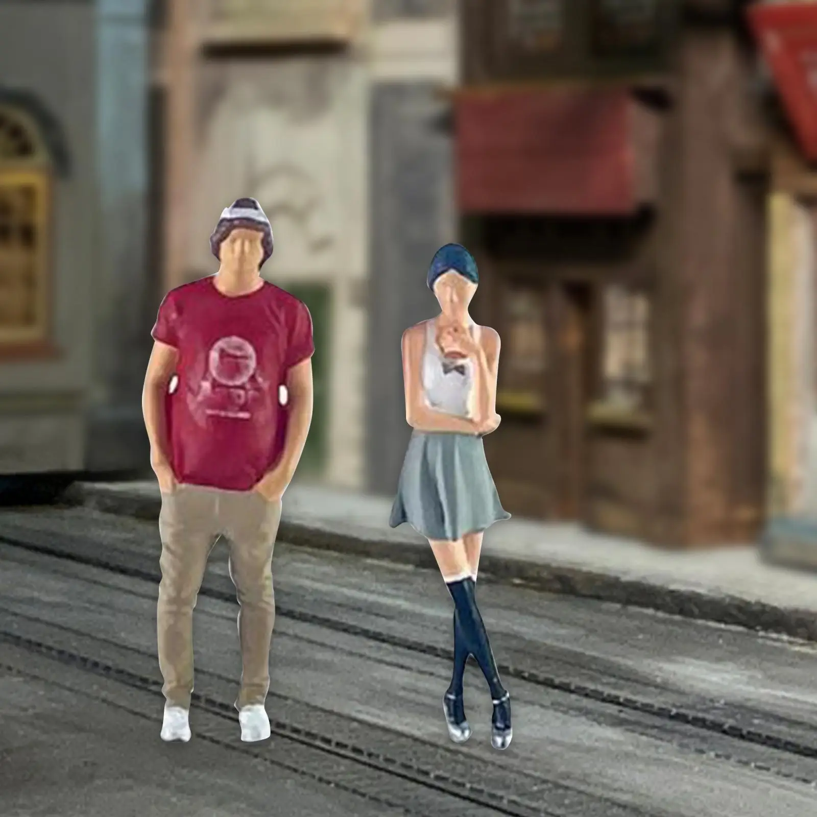 1/64 Collezioni di figure di donne e uomini Figurine dipinte a mano di mini persone