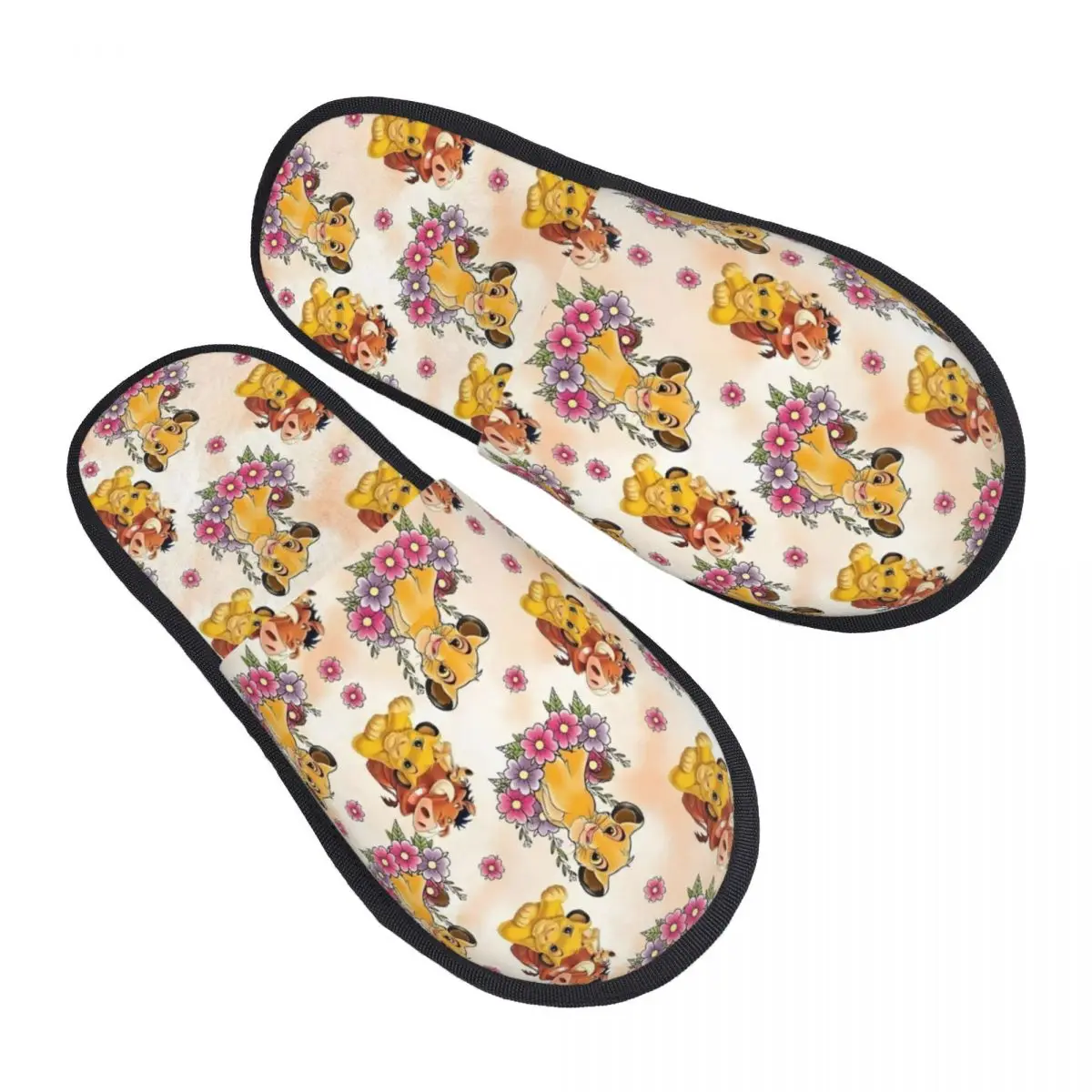 

Изготовленные на заказ тапочки из пены с эффектом памяти «Король Лев», женские удобные теплые домашние тапочки с рисунком Симбы