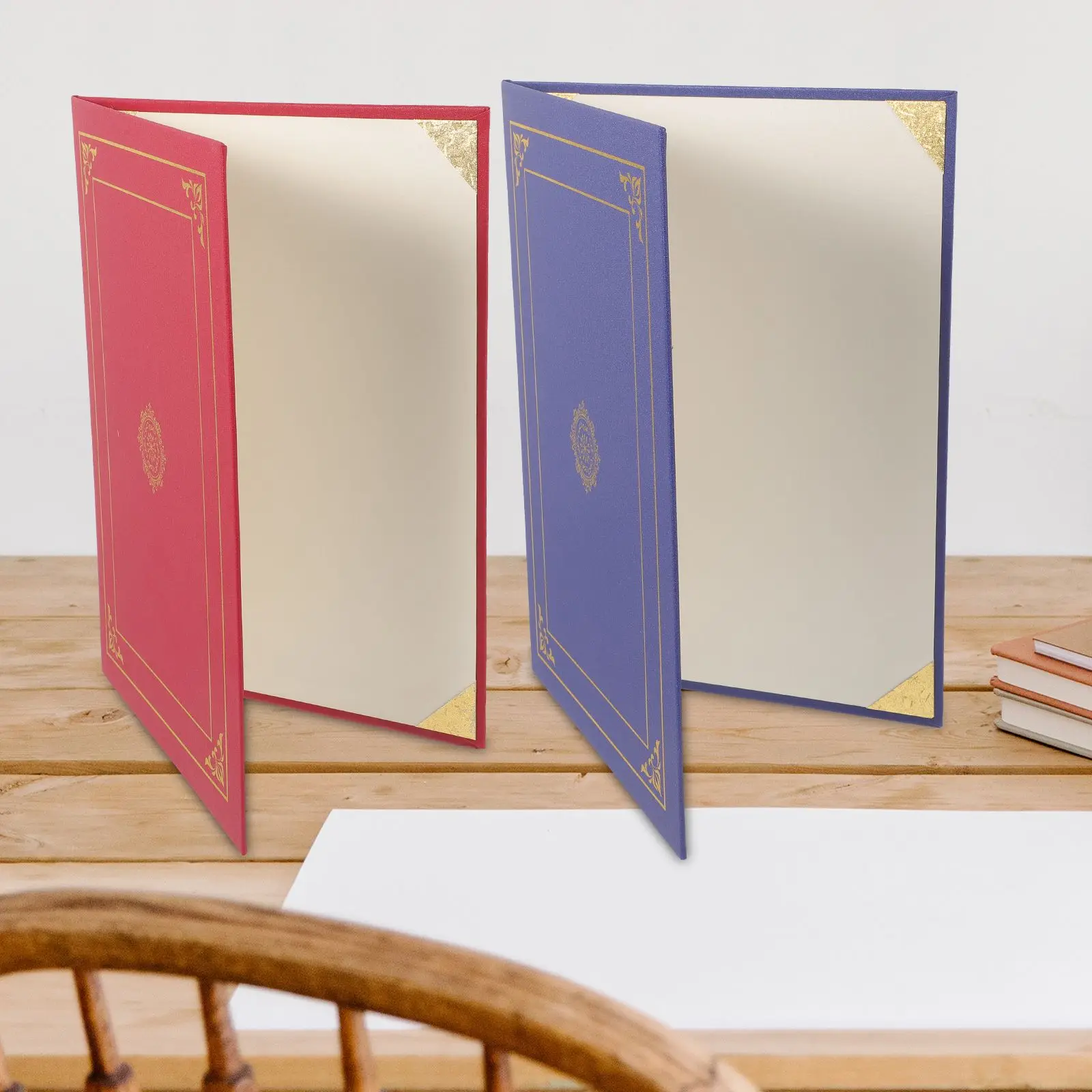 Certificate Cover Protective Paper Holder for Award Document Folder Presentation Classic Design Practical Use Letter Sized