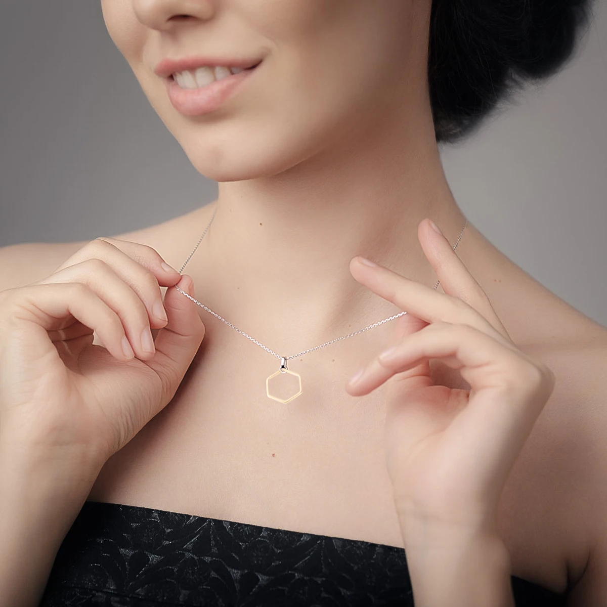 

30Pcs Stylish Hexagonal Stainless Steel Pendants Jewelry Making Supplies Charm Accessories for Necklaces Bracelets Earrings