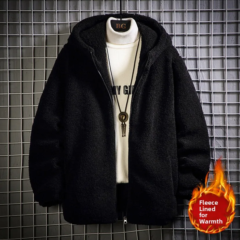 

Мужская зимняя куртка из овечьего вельвета, утепленная, двусторонняя, на флисе, с хлопковой подкладкой, мужская одежда из овечьего меха, зимняя одежда