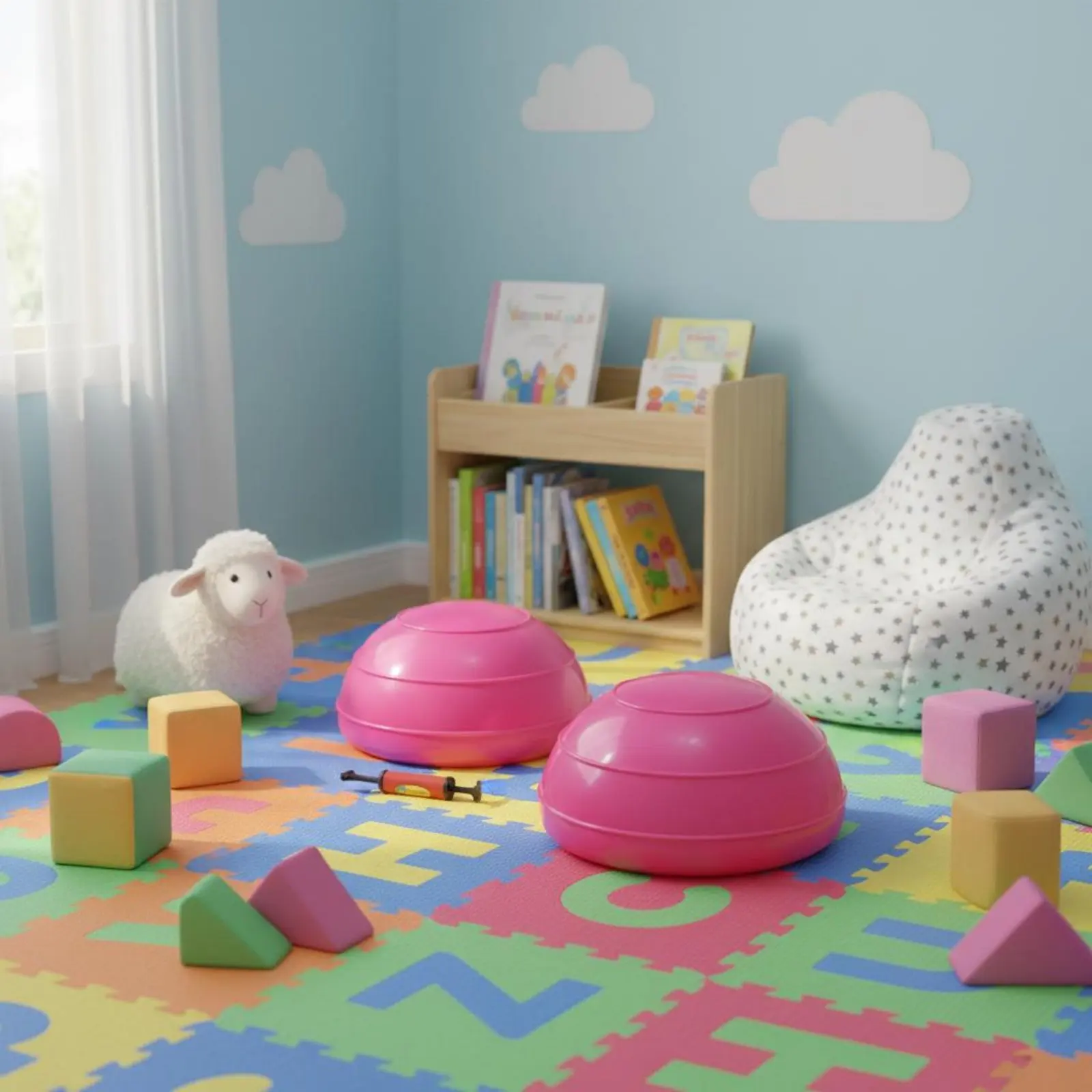 

Half Balance Dome Portable Half Dome Balance Instructor Perceptual Stepping Stone Anti-Puncture-Resistant Stability Tool Full