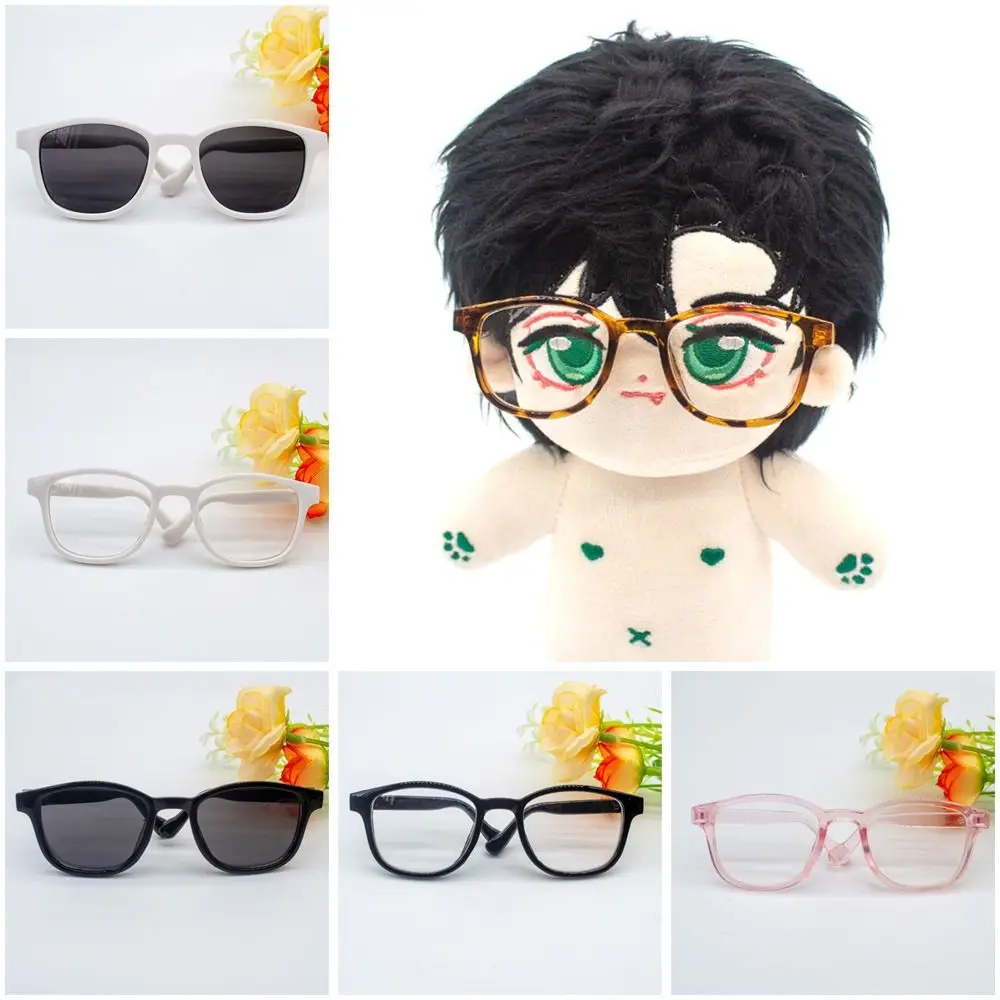 Dla 1/31/4 BJD akcesoria dla 15cm/20cm lalki modne okulary ubrania pluszowa lalka okulary śliczne oprawki okulary