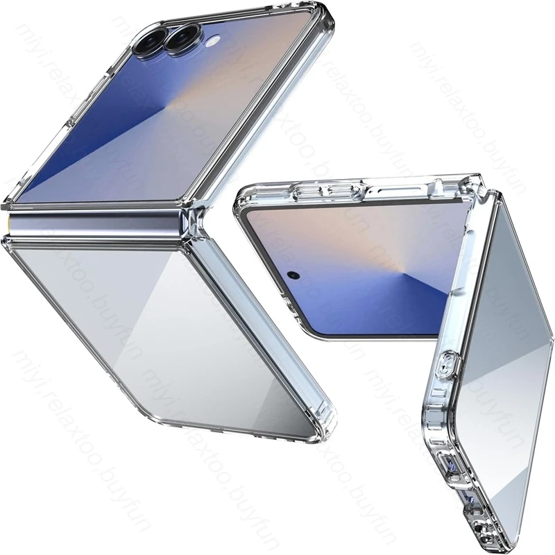 Samsung Z Flip 7 Hülle Ultradünne transparente Rüstung stoßfeste Schutzhülle für Samsung Galaxy Z Flip 7 Flip7 Z Flip7 5G 2025 Hartes PC-Shell