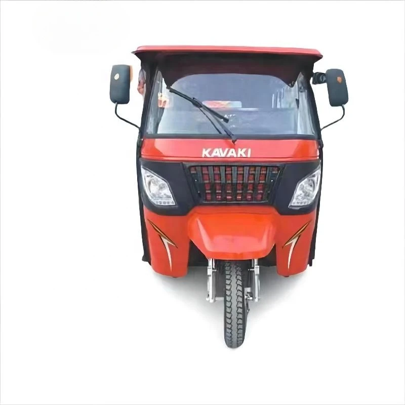 KAVAKI Chinese supply 3 wheels electric 200cc solar  petrol tuk tuk trike motorcycle gasoline passenger 7 to 9 people tricycle