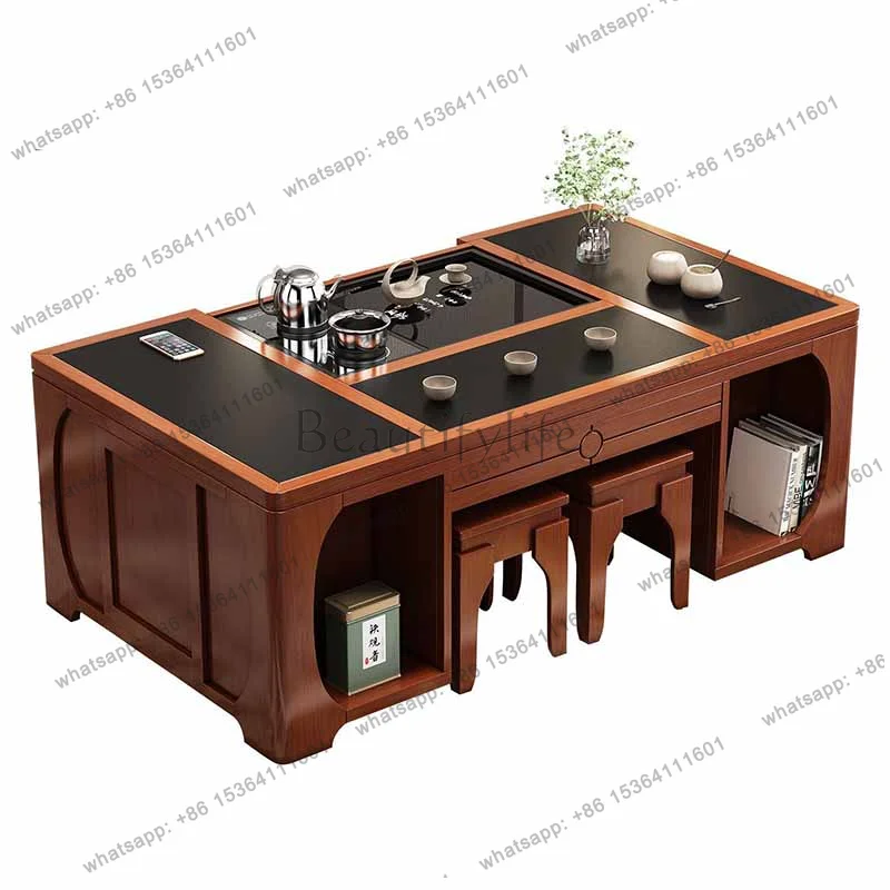 PG Classy Livingroom Coffee Tables Modern Black Space Saving Coffee Tables Floor Multifunction Stolik Kawowy Furniture Home